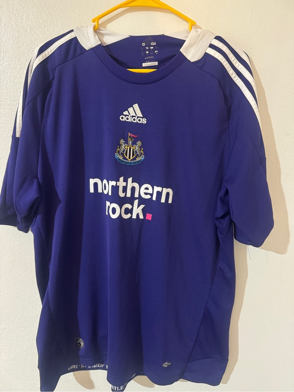 adidas Kids Purple Newcastle Northern Rock Soccer Shirt